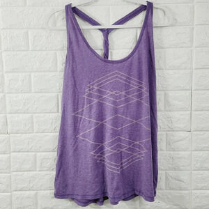 Old Navy Women's Racerback Semi-Fitted Tank Top Sleeveless Purple Size L